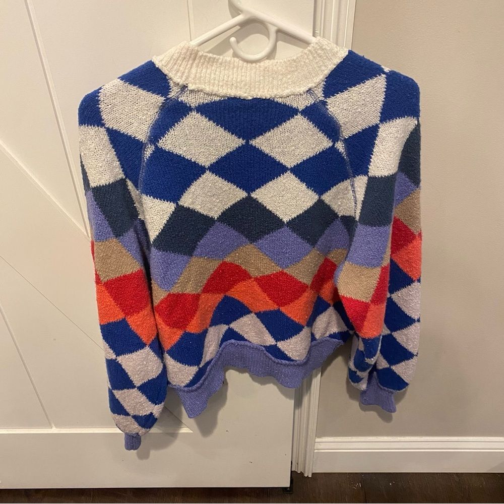 NWOT Free People Riley Pattern Pullover - Picture 4 of 5